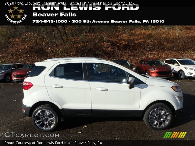 2020 Ford EcoSport Titanium 4WD in White Platinum Metallic