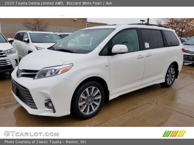 2020 Toyota Sienna Limited AWD in Blizzard White Pearl