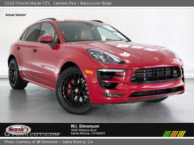 2018 Porsche Macan GTS in Carmine Red