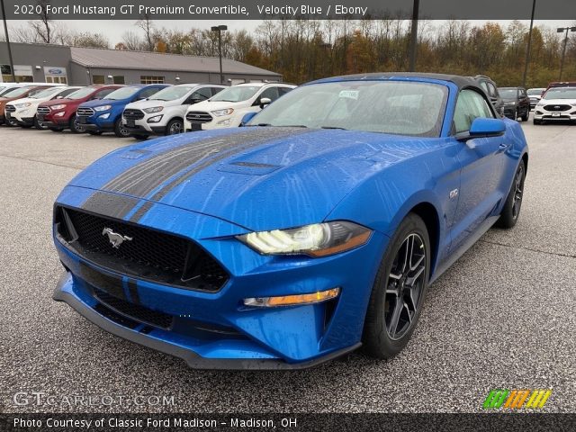 2020 Ford Mustang GT Premium Convertible in Velocity Blue