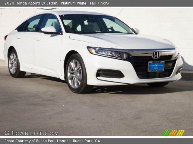 2020 Honda Accord LX Sedan in Platinum White Pearl