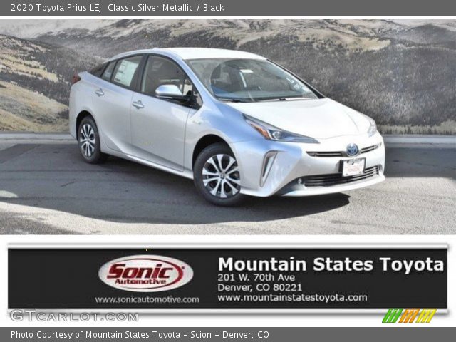 2020 Toyota Prius LE in Classic Silver Metallic