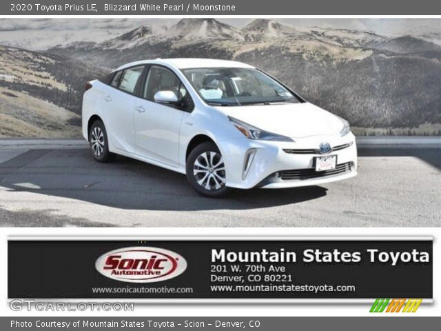 2020 Toyota Prius LE in Blizzard White Pearl