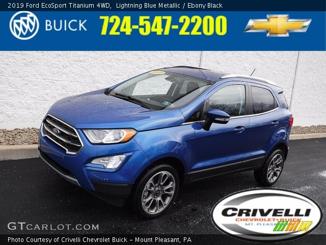 2019 Ford EcoSport Titanium 4WD in Lightning Blue Metallic
