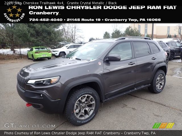 2020 Jeep Cherokee Trailhawk 4x4 in Granite Crystal Metallic