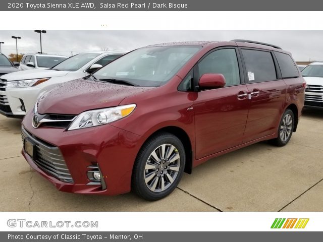 2020 Toyota Sienna XLE AWD in Salsa Red Pearl