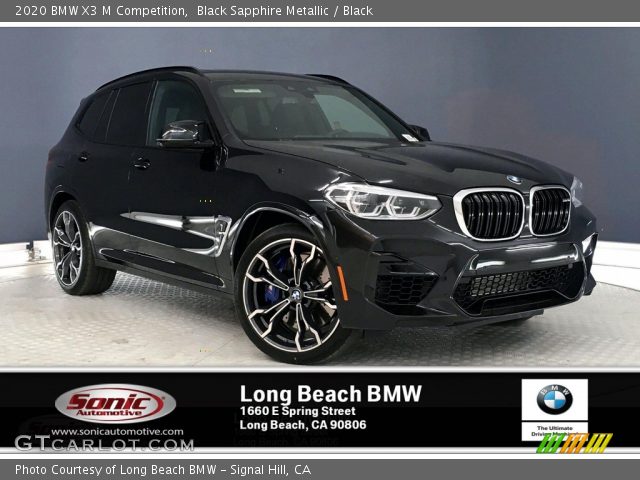 2020 BMW X3 M Competition in Black Sapphire Metallic