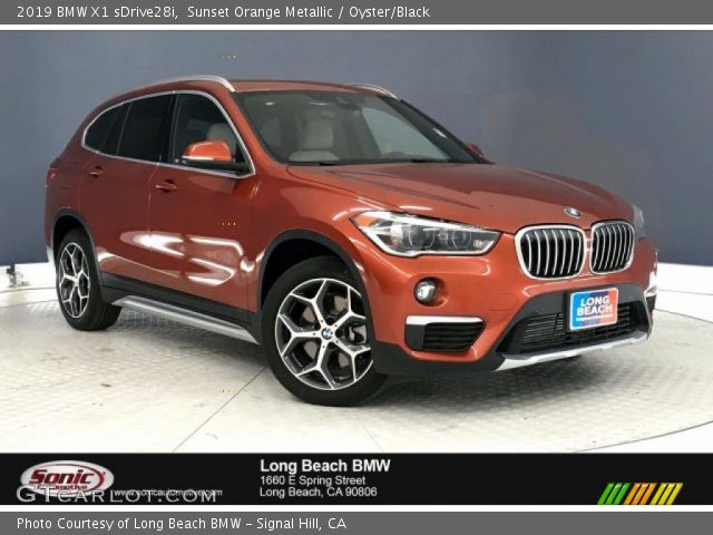 2019 BMW X1 sDrive28i in Sunset Orange Metallic