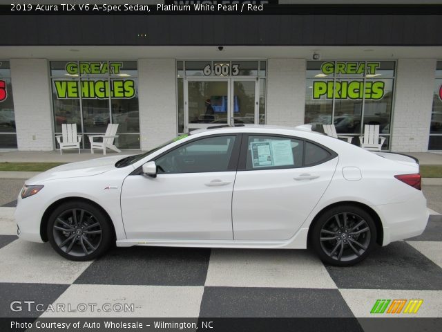 2019 Acura TLX V6 A-Spec Sedan in Platinum White Pearl
