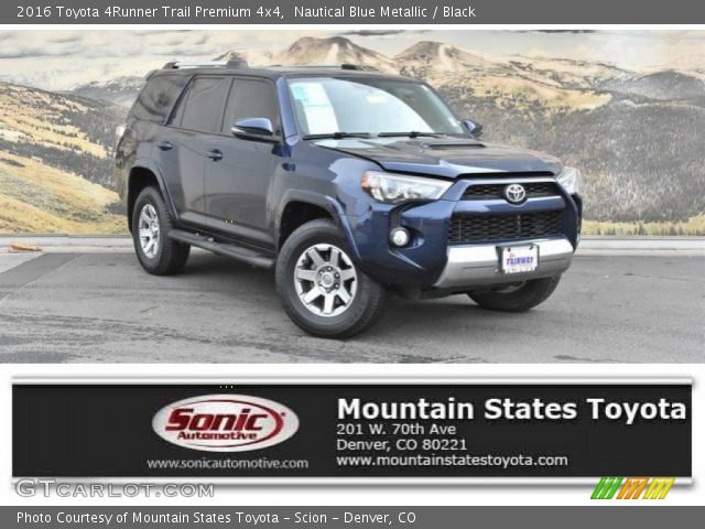 2016 Toyota 4Runner Trail Premium 4x4 in Nautical Blue Metallic
