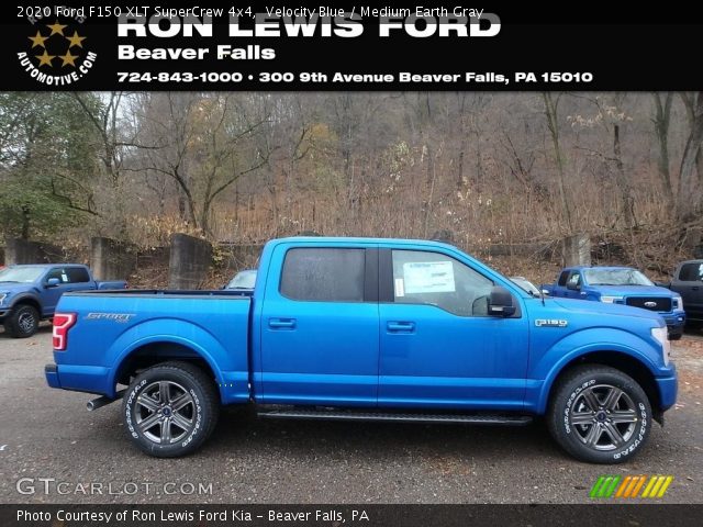 2020 Ford F150 XLT SuperCrew 4x4 in Velocity Blue