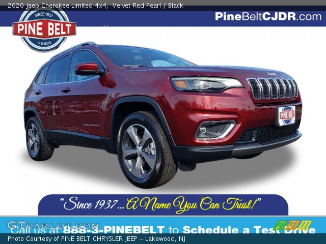 2020 Jeep Cherokee Limited 4x4 in Velvet Red Pearl