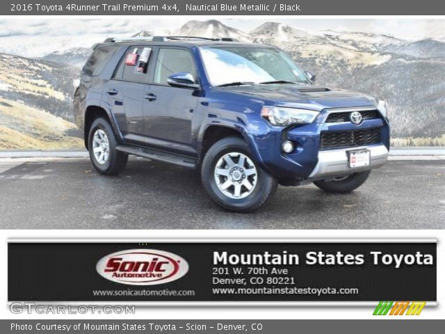2016 Toyota 4Runner Trail Premium 4x4 in Nautical Blue Metallic