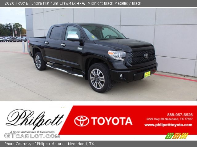 2020 Toyota Tundra Platinum CrewMax 4x4 in Midnight Black Metallic