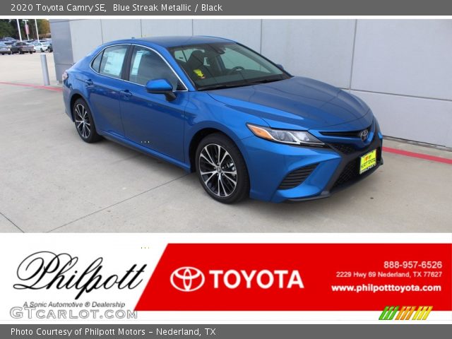 2020 Toyota Camry SE in Blue Streak Metallic