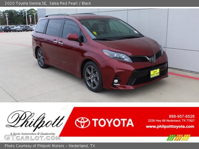 2020 Toyota Sienna SE in Salsa Red Pearl