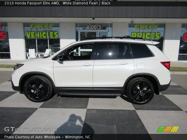 2019 Honda Passport Elite AWD in White Diamond Pearl