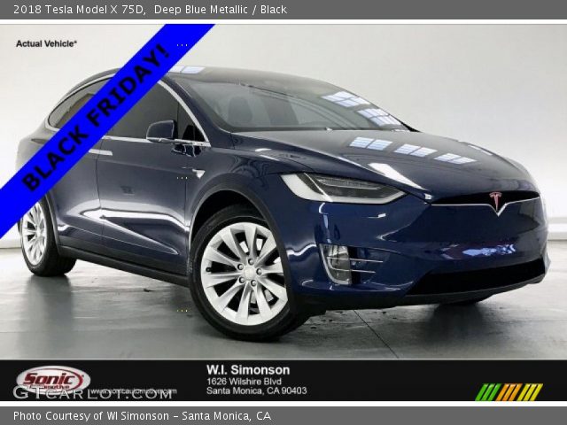 2018 Tesla Model X 75D in Deep Blue Metallic