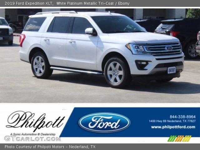 2019 Ford Expedition XLT in White Platinum Metallic Tri-Coat