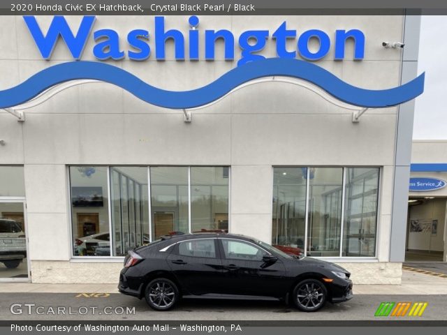 2020 Honda Civic EX Hatchback in Crystal Black Pearl