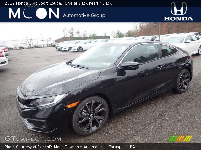 2019 Honda Civic Sport Coupe in Crystal Black Pearl