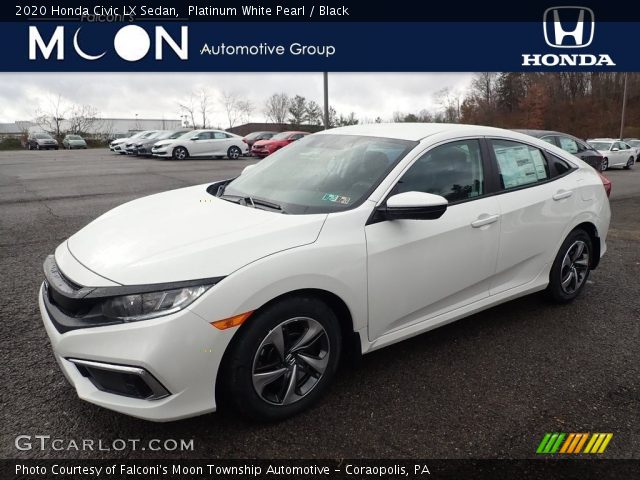 2020 Honda Civic LX Sedan in Platinum White Pearl