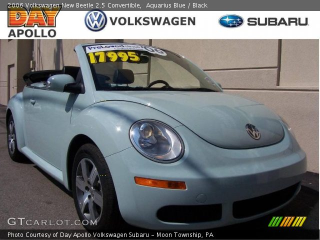 2006 Volkswagen New Beetle 2.5 Convertible in Aquarius Blue