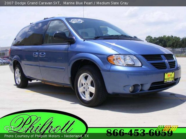 2007 Dodge Grand Caravan SXT in Marine Blue Pearl