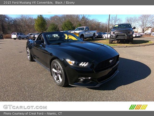 2015 Ford Mustang V6 Convertible in Black