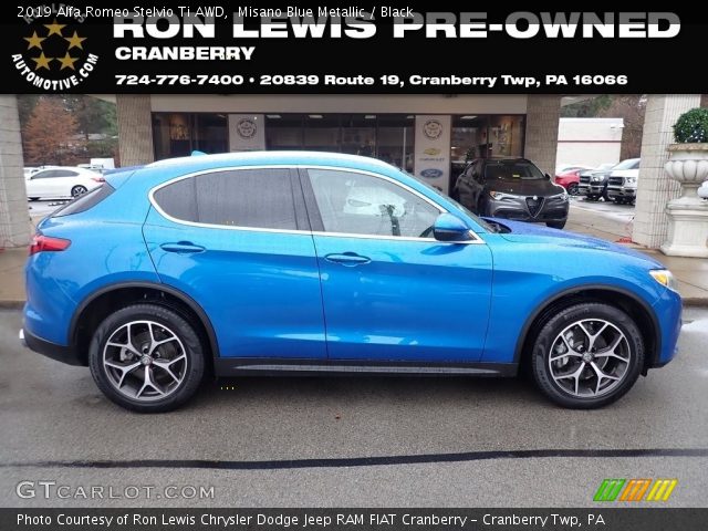 2019 Alfa Romeo Stelvio Ti AWD in Misano Blue Metallic