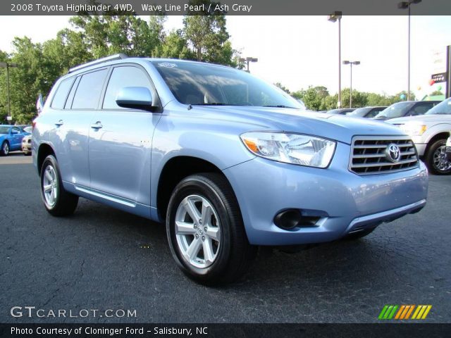 2008 Toyota Highlander 4WD in Wave Line Pearl