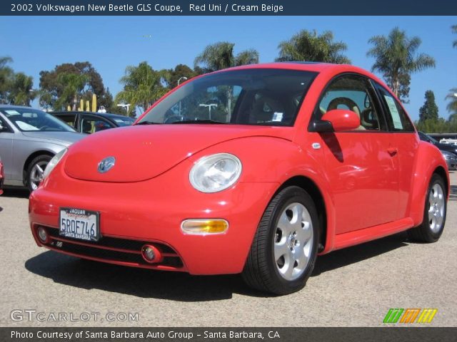 2002 Volkswagen New Beetle GLS Coupe in Red Uni