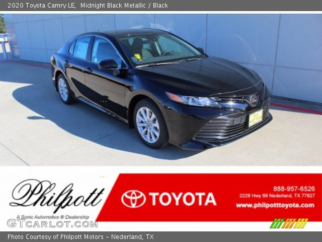 2020 Toyota Camry LE in Midnight Black Metallic