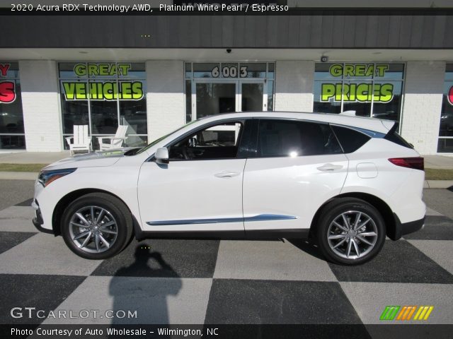 2020 Acura RDX Technology AWD in Platinum White Pearl