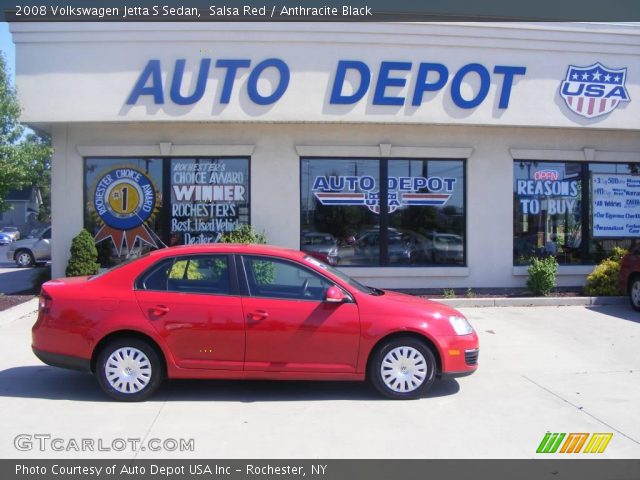 2008 Volkswagen Jetta S Sedan in Salsa Red