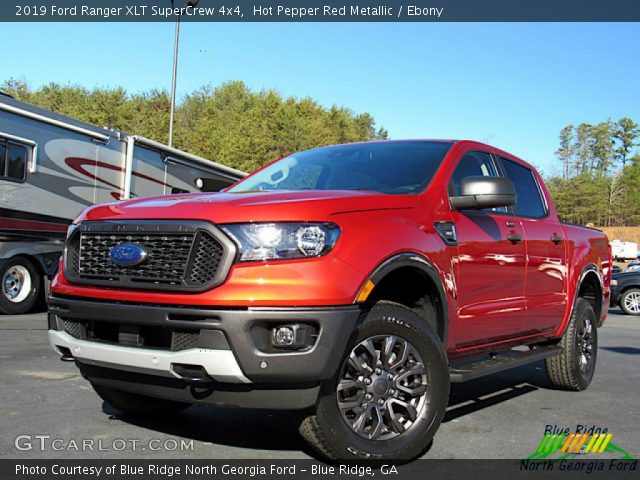 2019 Ford Ranger XLT SuperCrew 4x4 in Hot Pepper Red Metallic