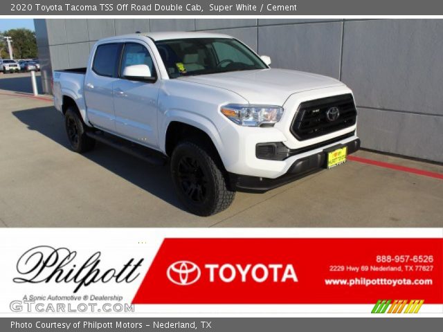2020 Toyota Tacoma TSS Off Road Double Cab in Super White
