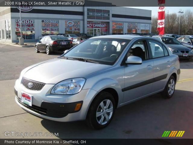 2008 Kia Rio LX Sedan in Silver Metallic