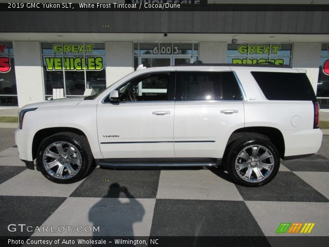 2019 GMC Yukon SLT in White Frost Tintcoat