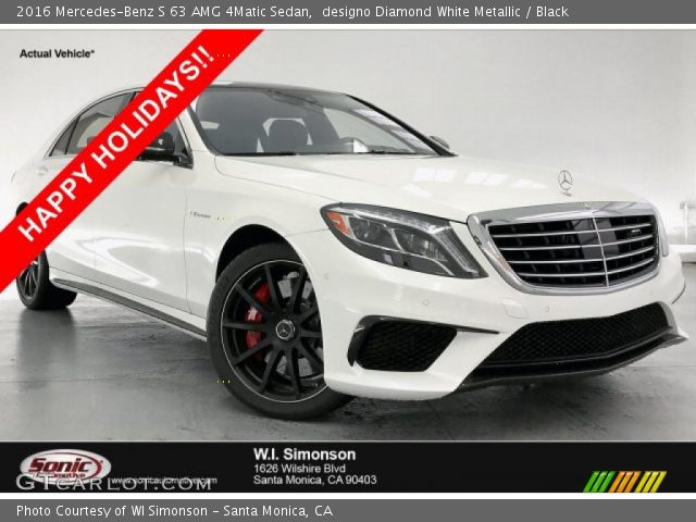 2016 Mercedes-Benz S 63 AMG 4Matic Sedan in designo Diamond White Metallic