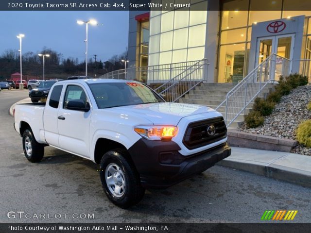 2020 Toyota Tacoma SR Access Cab 4x4 in Super White