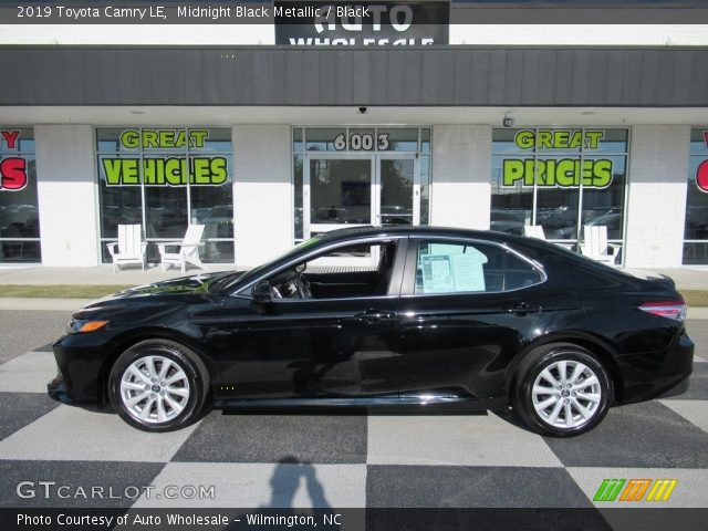 2019 Toyota Camry LE in Midnight Black Metallic