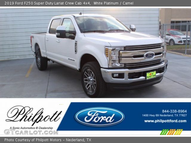 2019 Ford F250 Super Duty Lariat Crew Cab 4x4 in White Platinum