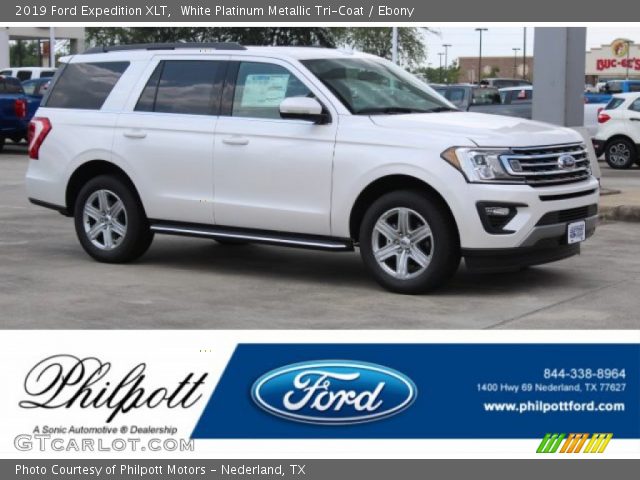 2019 Ford Expedition XLT in White Platinum Metallic Tri-Coat