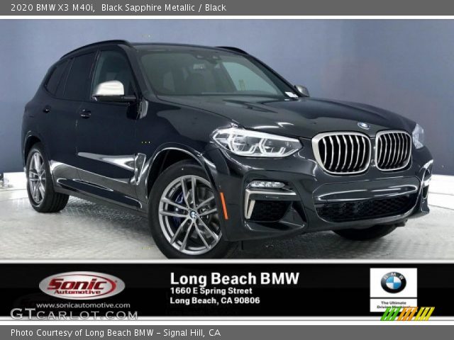 2020 BMW X3 M40i in Black Sapphire Metallic