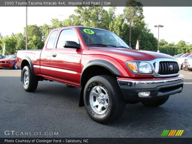 2003 Toyota Tacoma Xtracab 4x4 in Impulse Red Pearl