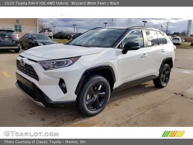 2020 Toyota RAV4 XSE AWD Hybrid in Blizzard White Pearl