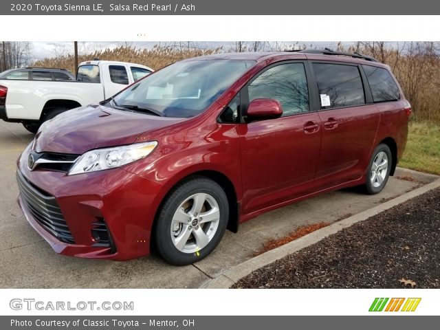2020 Toyota Sienna LE in Salsa Red Pearl