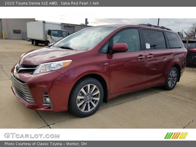 2020 Toyota Sienna XLE AWD in Salsa Red Pearl