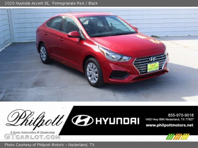 2020 Hyundai Accent SE in Pomegranate Red
